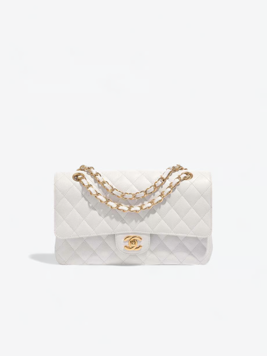 Sac à rabat Chanel Blanc