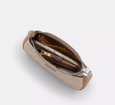 Mini sac bandoulière Teri Toile Sable Coach