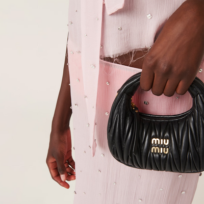 Mini sac Hobo MiuMiu Noir