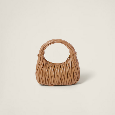 Mini sac Hobo MiuMiu Marron