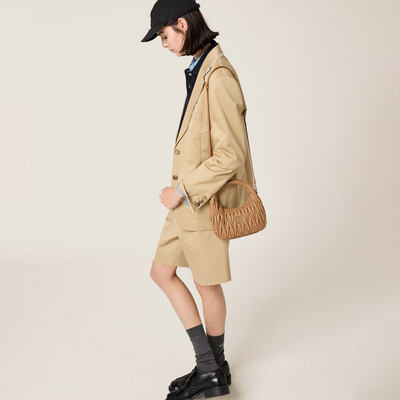 Mini sac Hobo MiuMiu Marron