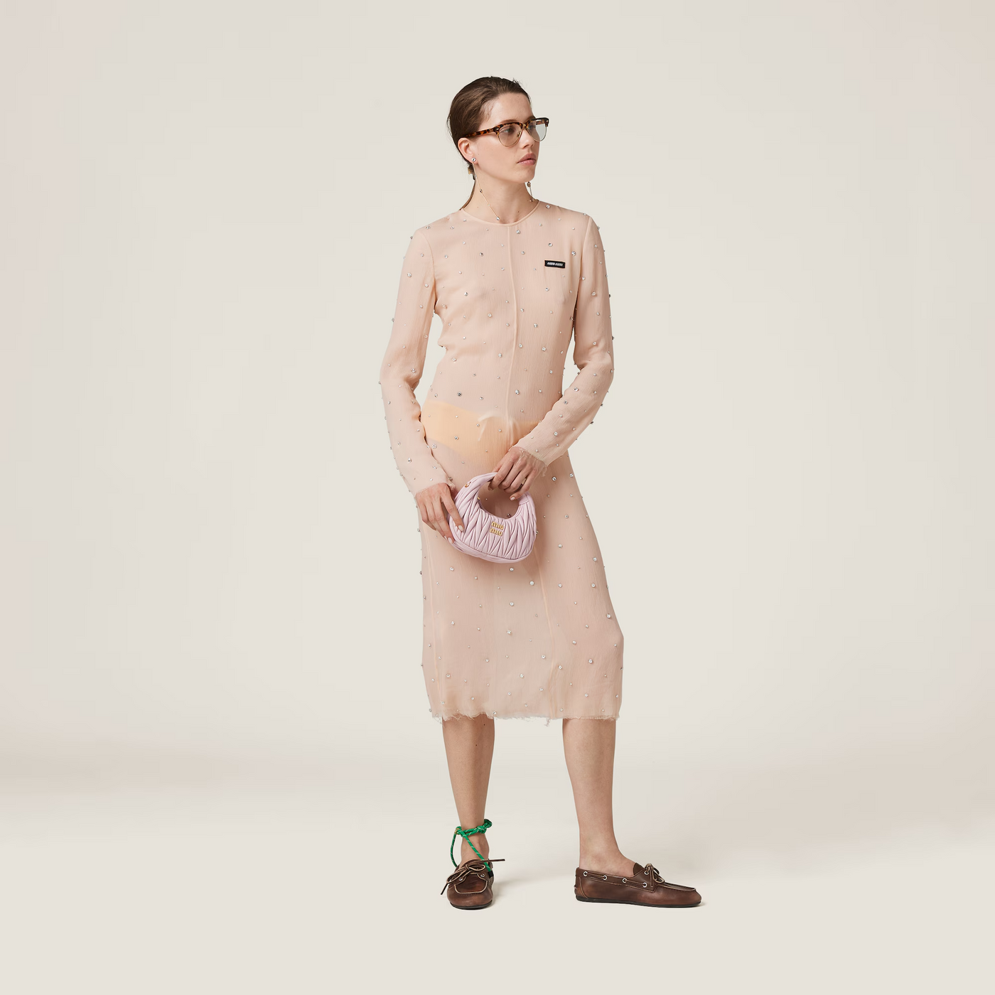 Mini sac Hobo MiuMiu Rose