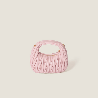 Mini sac Hobo MiuMiu Rose