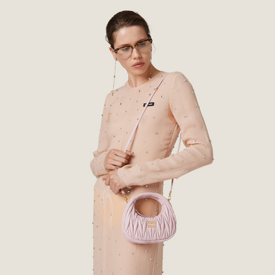 Mini sac Hobo MiuMiu Rose