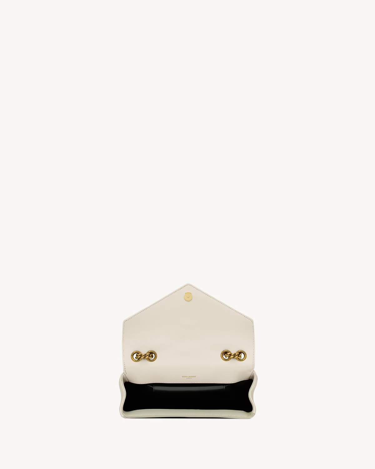 Sac Loulou Cuir Matelassé YSL Blanc
