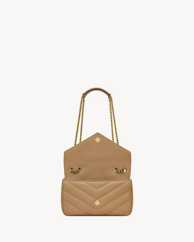 Sac Loulou Cuir Matelassé YSL Natural Tan