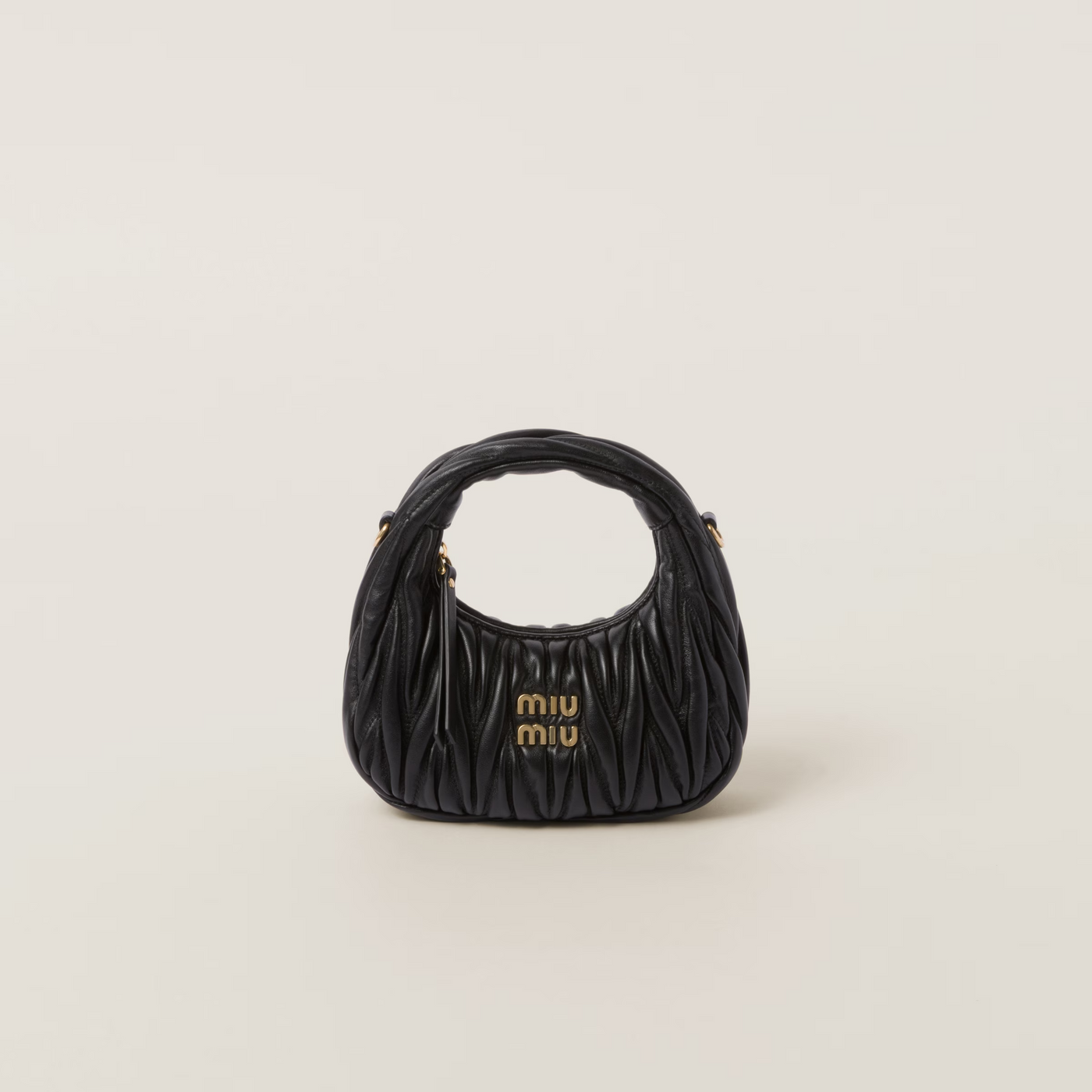 Mini sac Hobo MiuMiu Noir